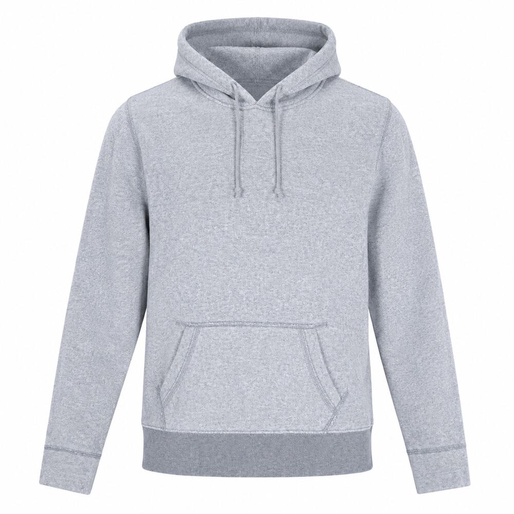 American Eagle Grey Long Crop Hoodie Embroidered Logo Sz Med